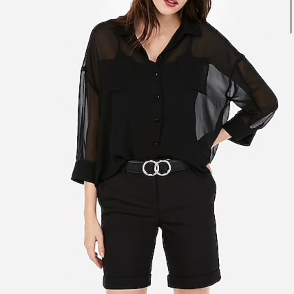 ✨⭐️Express Mid Rise Black Shorts ⭐️✨